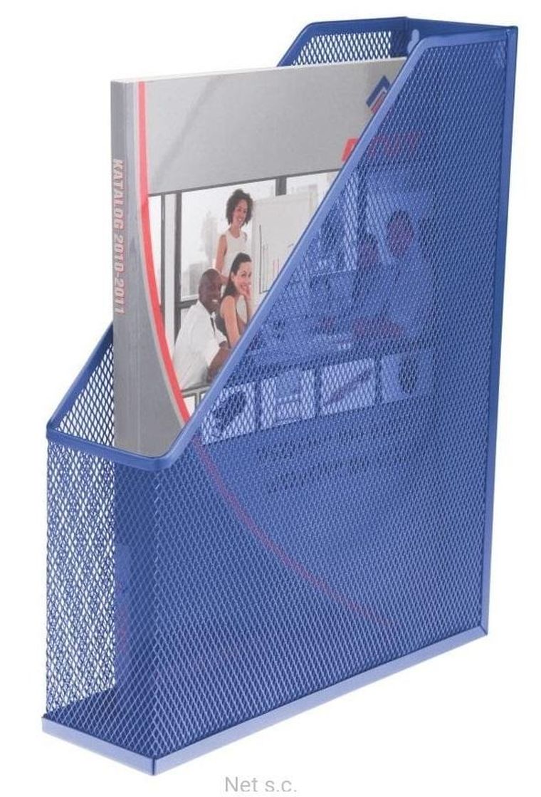 NET, pojemnik na czasopisma, niebieski