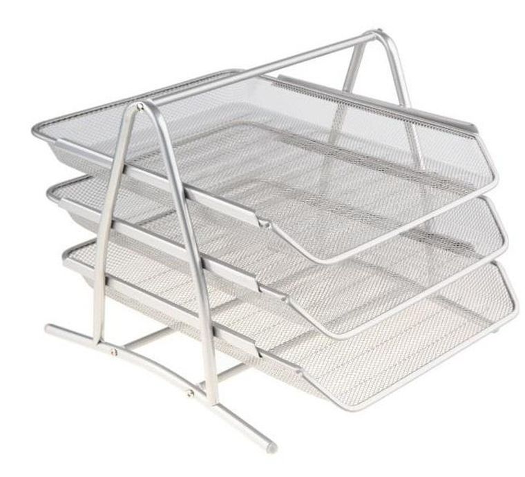 Net, półka na dokumenty, srebrna
