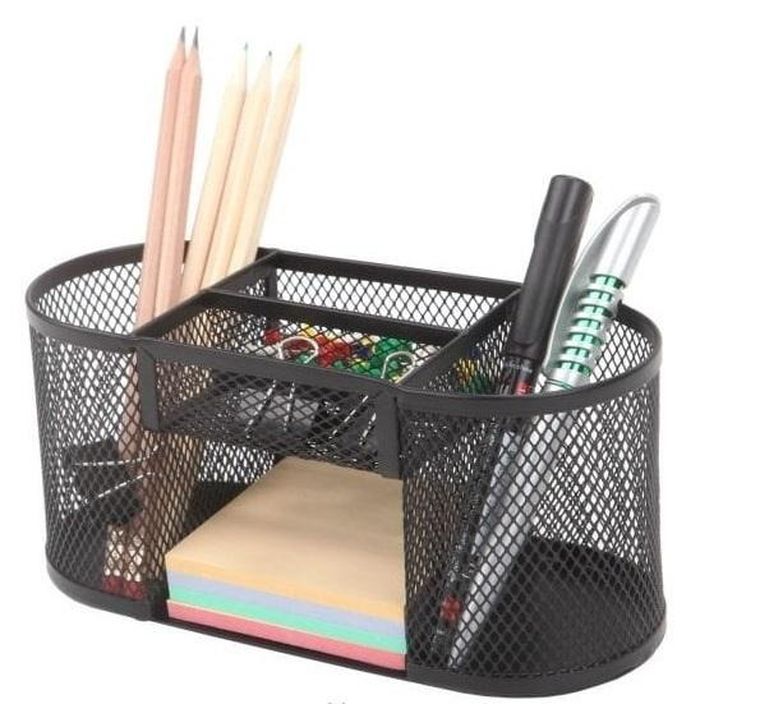 Net, przybornik na biurko, czarny