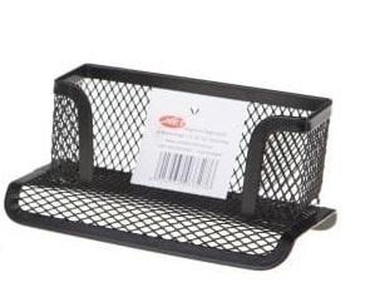 Net, wizytownik metalowy, czarny