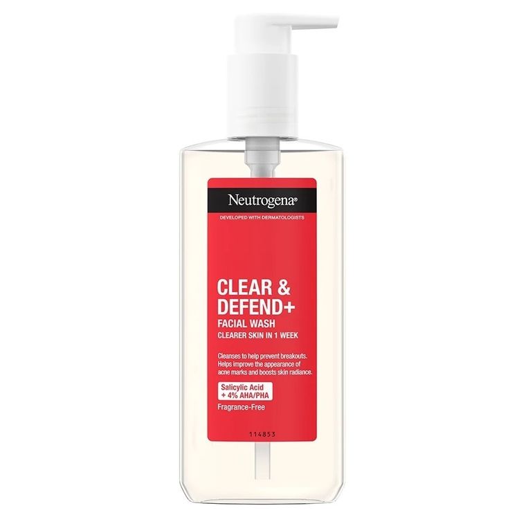 Neutrogena, Clear & Defend+, żel do mycia twarzy, 200 ml