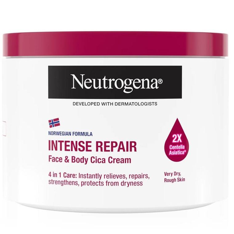Neutrogena, Intense Repair, intensywnie regenerujący krem do twarzy i ciała, 400 ml
