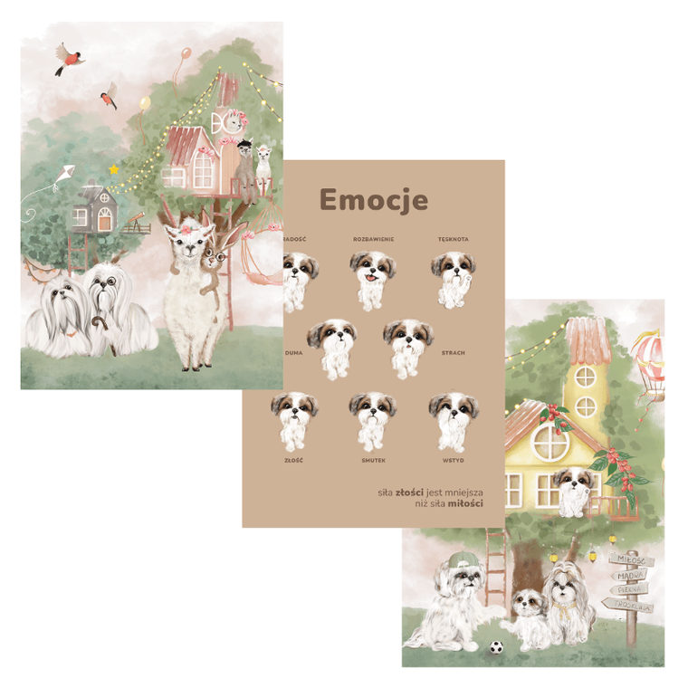 Neverending Store, plakaty A4, Emocje, 3 szt.