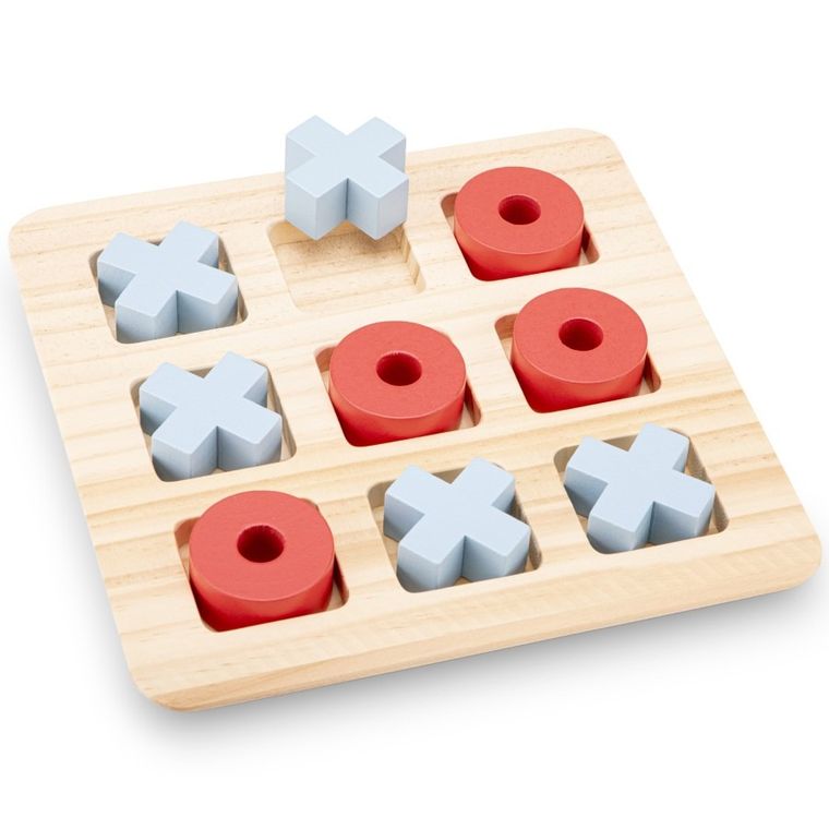 New Classic Toys, kółko i krzyżyk, drewniana gra logiczna