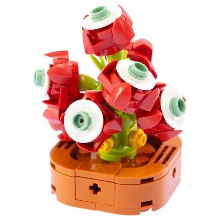 Nice Group, Mini Kwiaty, klocki konstrukcyjne, Szlumbergera, 136 elementów