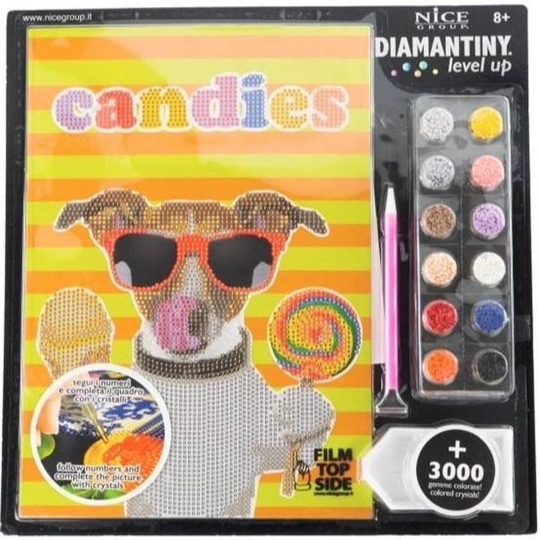 Nice Group, mozaika diamentowa, Level Up, Pies Candies