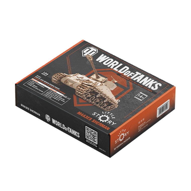 Nice Idea, World of Tanks, Czołg M4A3E8 Sherman, drewniany model do składania
