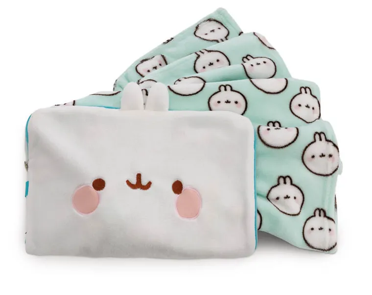 Nici, Molang, kocyk i poduszka 2w1