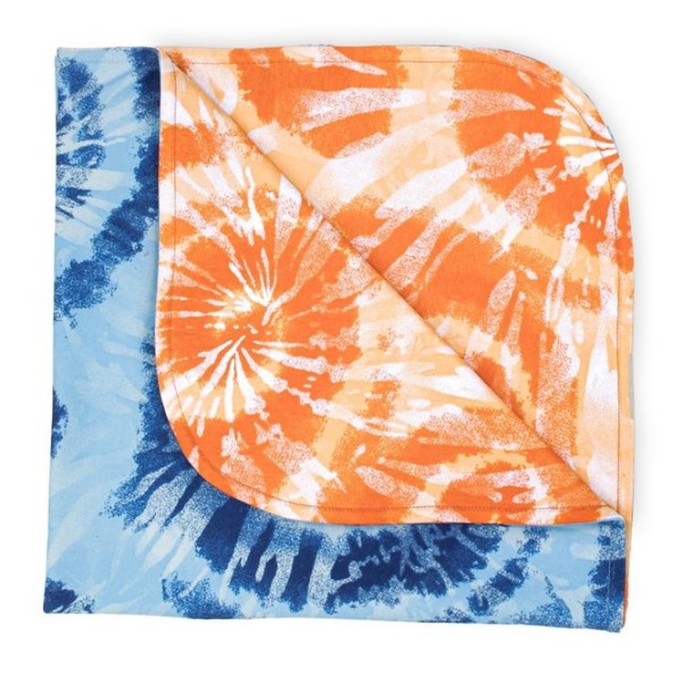 Nicol, koc niemowlęcy, pomarańczowo-niebieski, 74-74 cm