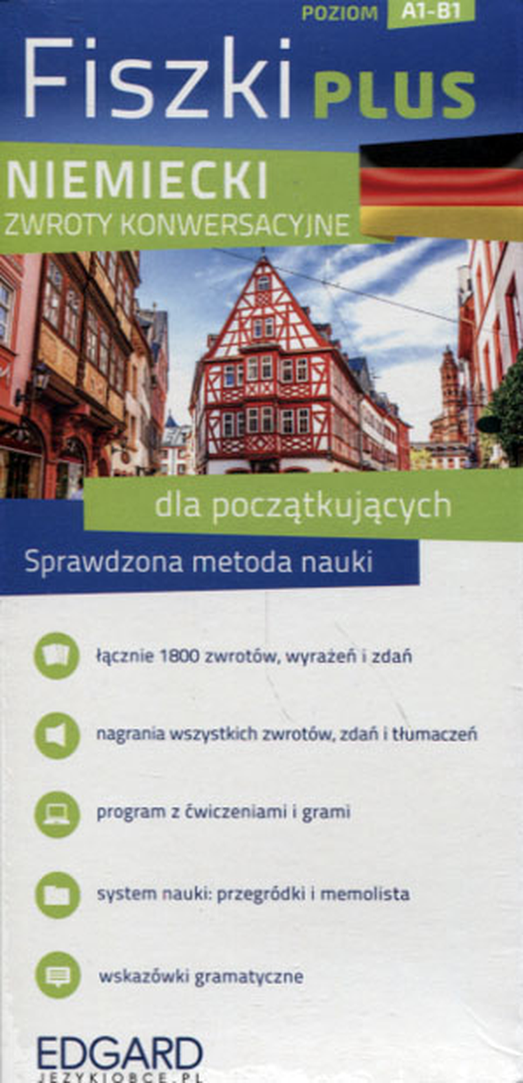 Niemiecki. Fiszki Plus. Zwroty konwersacyjne dla początkujących