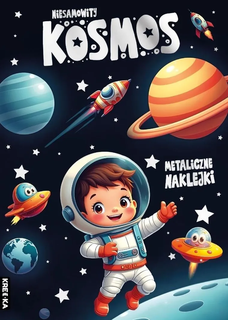 Niesamowity kosmos. Kolorowanka z naklejkami