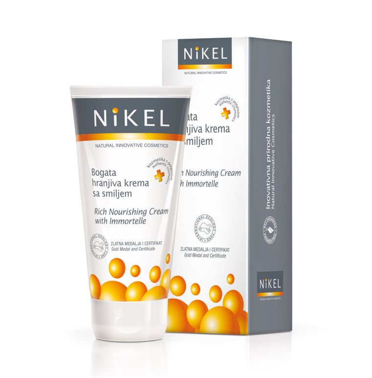 Nikel, Bogaty krem odżywczy z wyciągiem z kwiatu immortelle, 50 ml