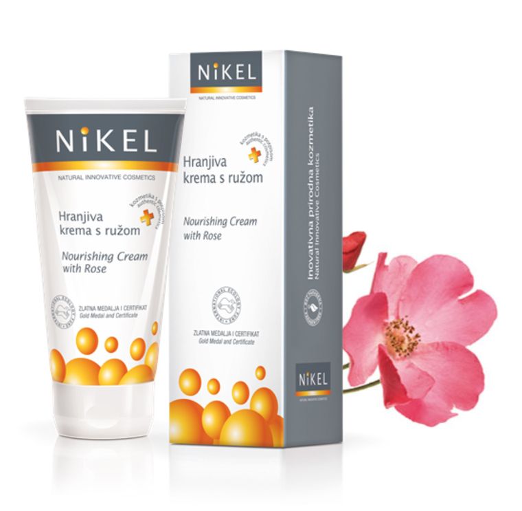 Nikel, Odżywczy krem do twarzy z różą, 50 ml