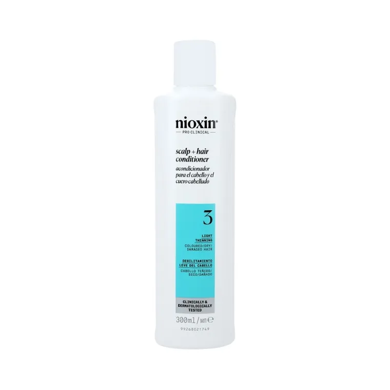 Nioxin, Pro Clinical 3, wzmacniająca odżywka do włosów farbowanych i lekko przerzedzonych, 1000 ml