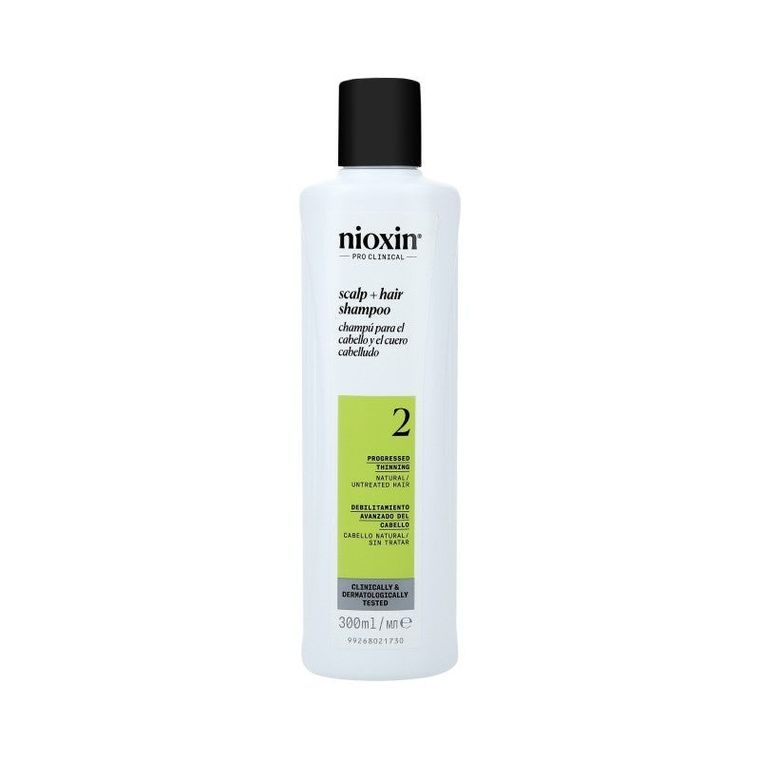 Nioxin, Scalp 2 Cleanser Shampoo, szampon oczyszczający do włosów naturalnych, mocno przerzedzonych, 300 ml