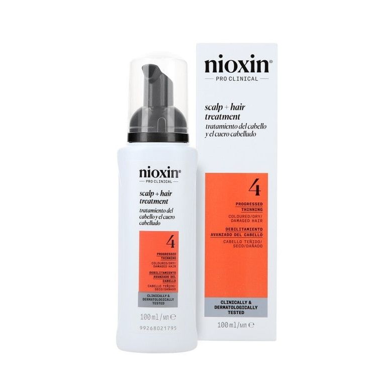 Nioxin, Scalp 4 Thickening Serum, serum bez spłukiwania do skóry głowy i włosów farbowanych, 100 ml