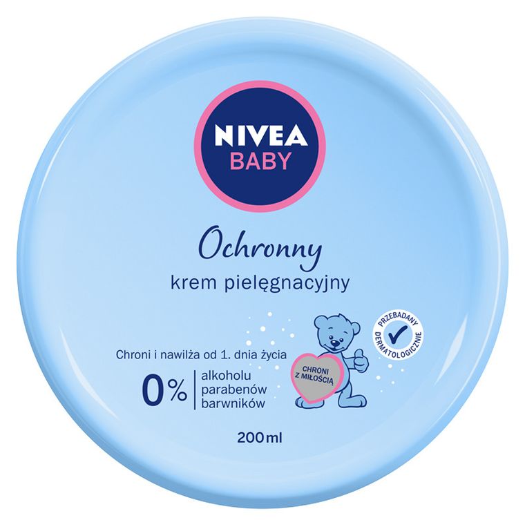 Nivea Baby, Ochronny krem pielęgnacyjny do twarzy i ciała, 200 ml