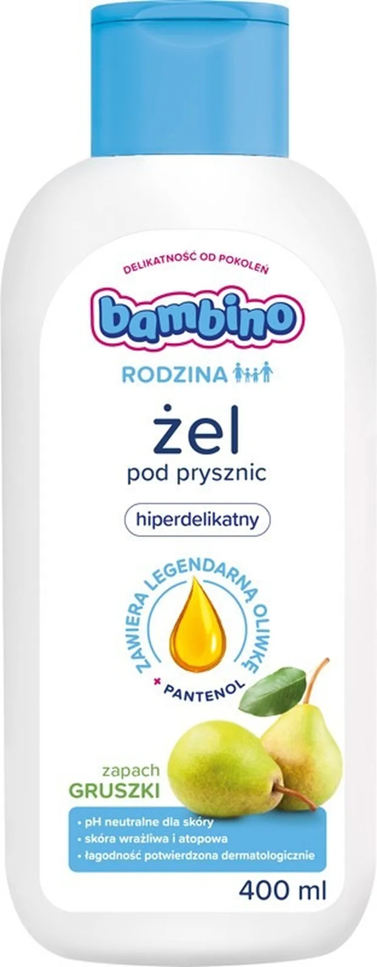 Nivea, Bambino Rodzina, żel, 400 ml, gruszka