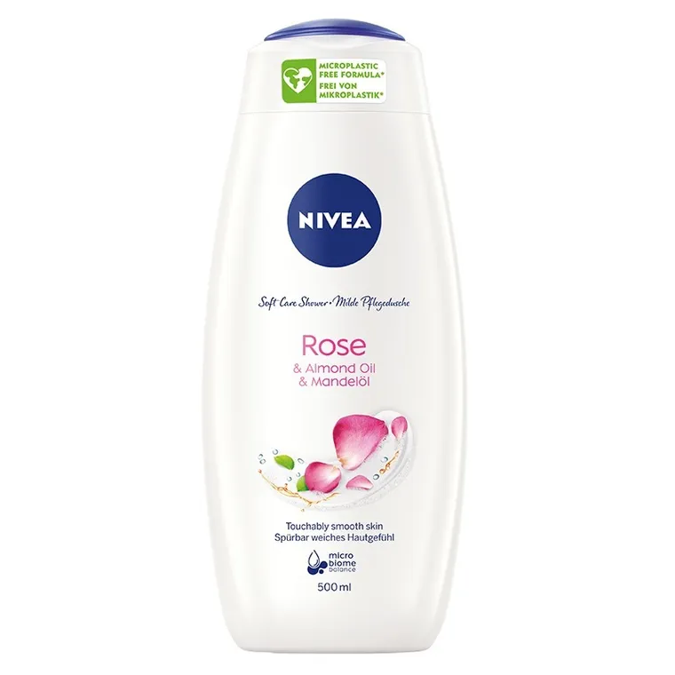 Nivea, Care, Shower, żel pod prysznic, care & roses, 500 ml