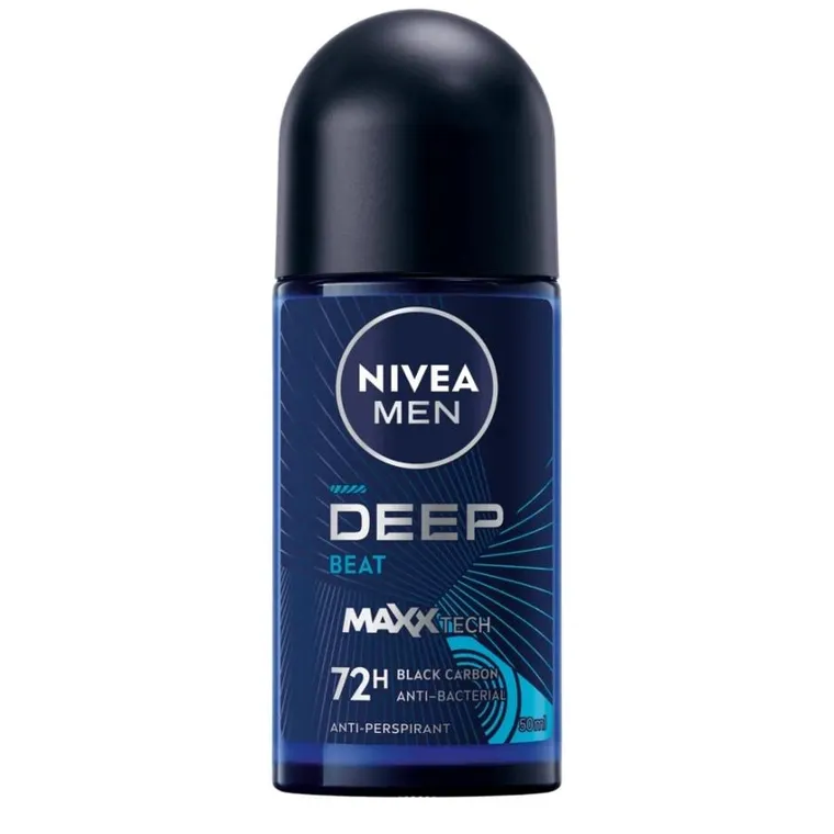 Nivea, Deo Men, antyperspirant deep beat men roll-on, 50 ml
