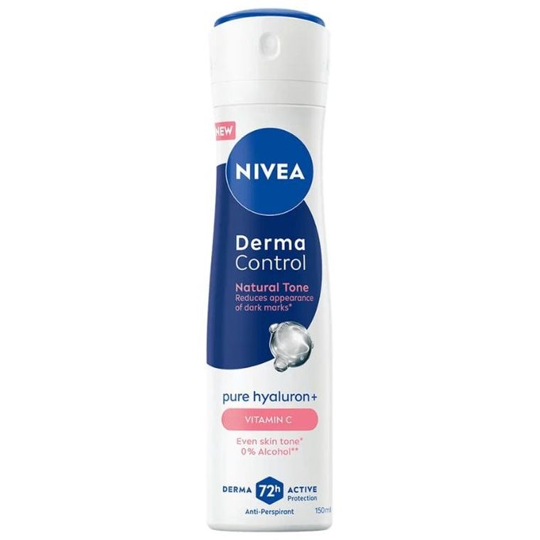 Nivea, Derma Control Natural Tone, antyperspirant, spray, 150 ml