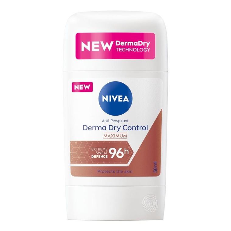 Nivea, Derma Dry Control, antyperspirant w sztyfcie, 50 ml