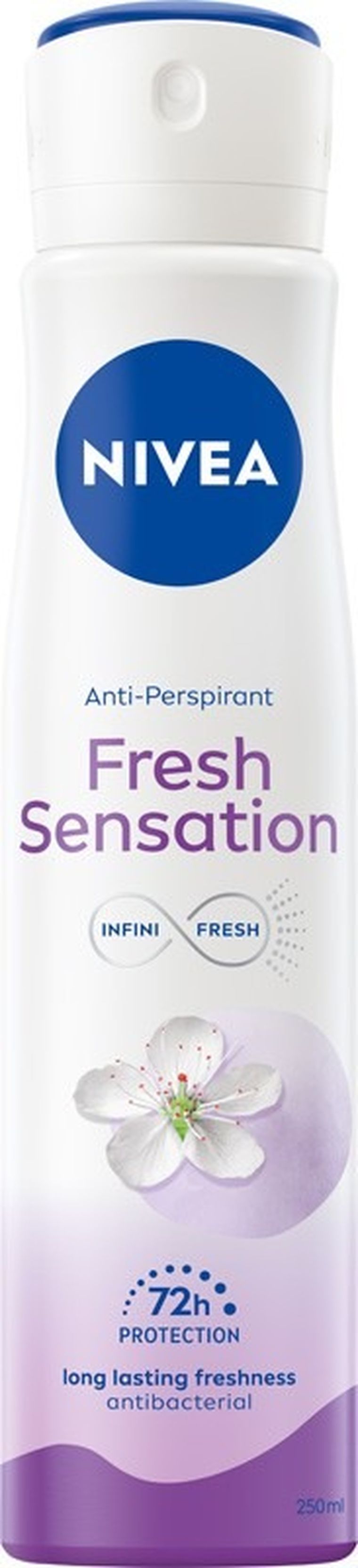 Nivea, dezodorant damski w sprayu, fresh sensation, 250 ml