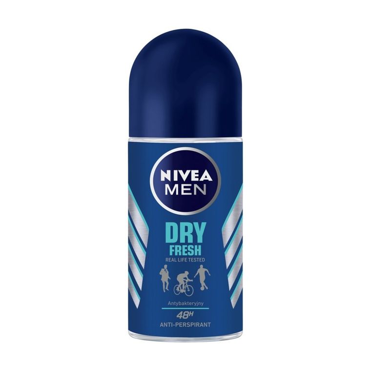 Nivea, Dry Fresh, dezodorant, roll-on, męski, 50 ml