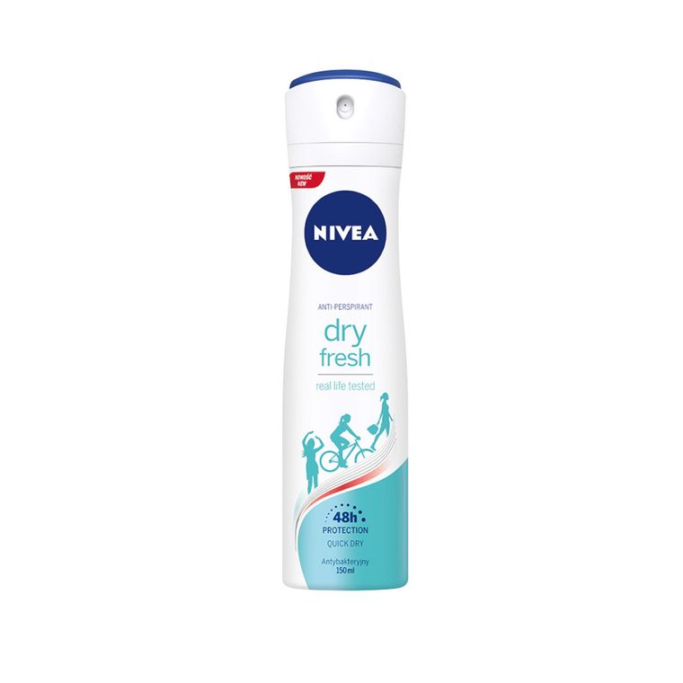 Nivea, Dry Fresh, dezodorant, spray, damski, 150 ml