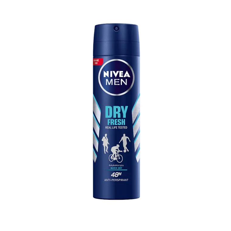 Nivea, Dry Fresh, dezodorant, spray, męski, 150 ml