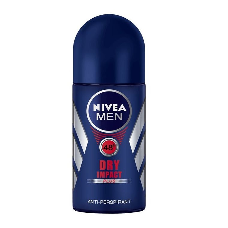 Nivea, Dry Impact, dezodorant, roll-on, męski, 50 ml