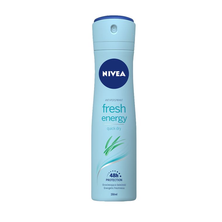 Nivea, Energy Fresh, dezodorant, spray, damski, 150 ml