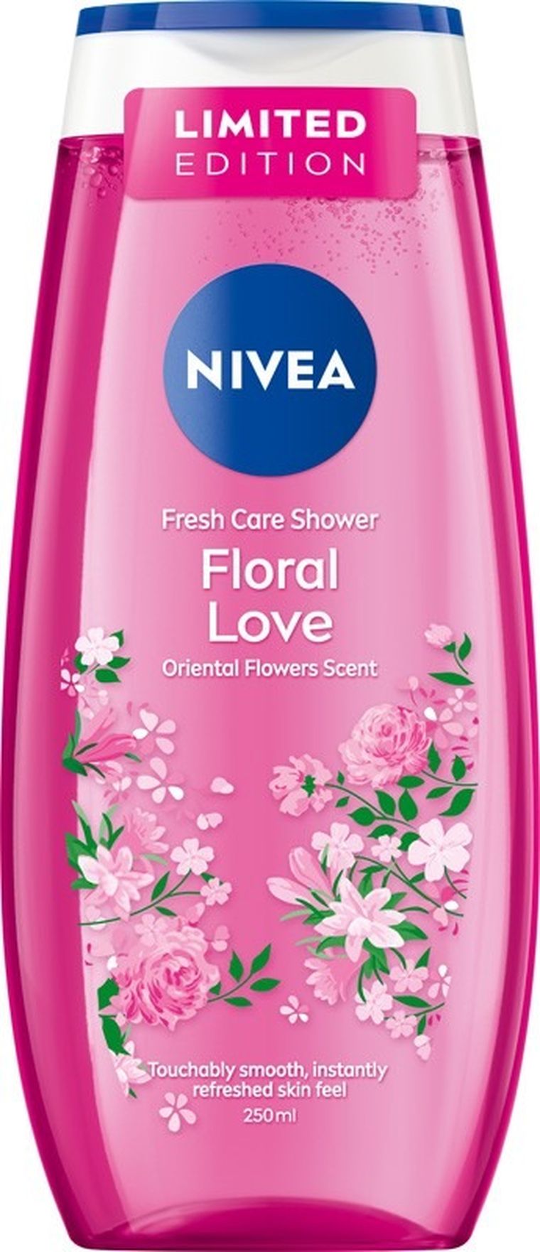 Nivea, Fresh Care Shower, Floral Love, żel pod prysznic, 250 ml - wersja limitowana