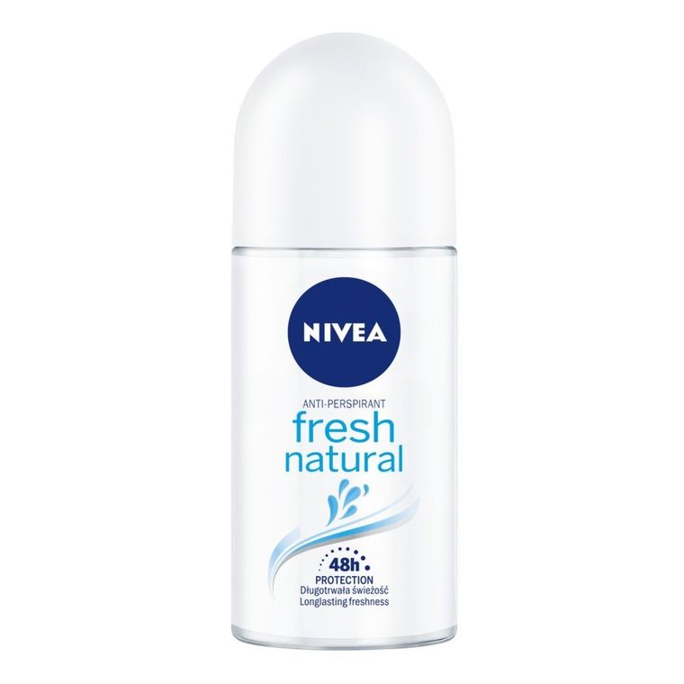 Nivea, Fresh Natural, dezodorant, roll-on, damski, 50 ml