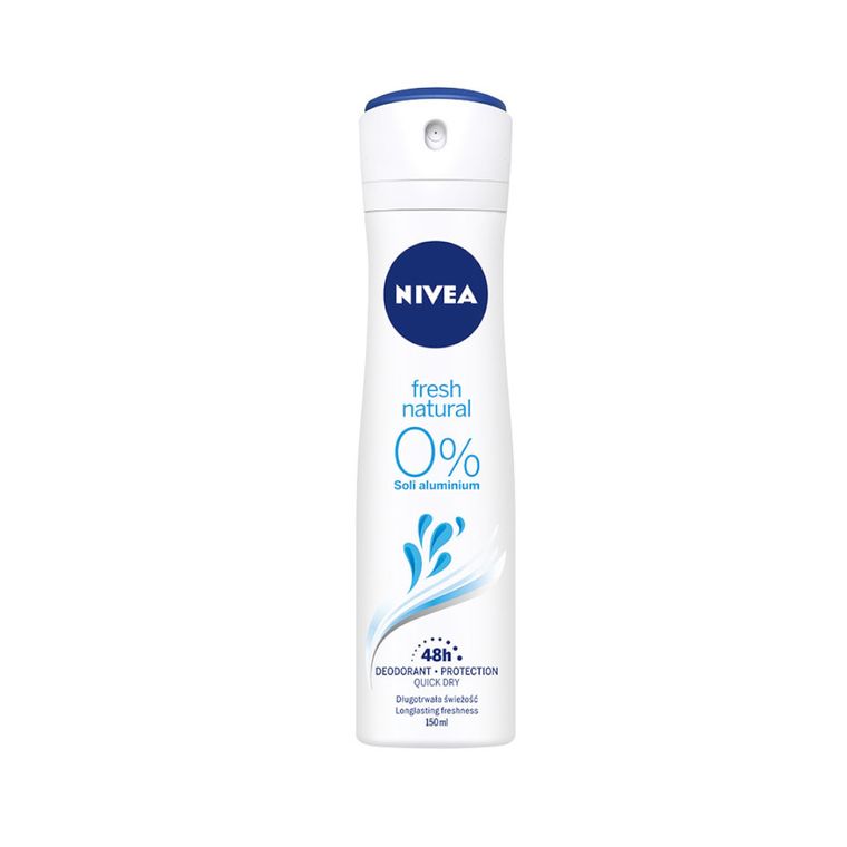 Nivea, Fresh Natural, dezodorant, spray, damski, 150 ml