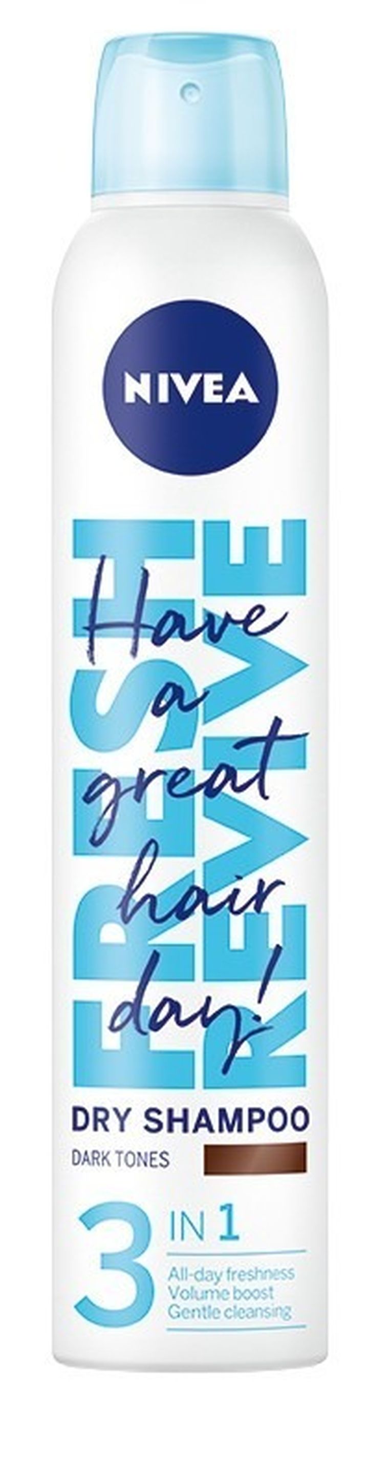 Nivea, Fresh Revive Suchy, szampon do włosów 3in1 Dark, 200 ml
