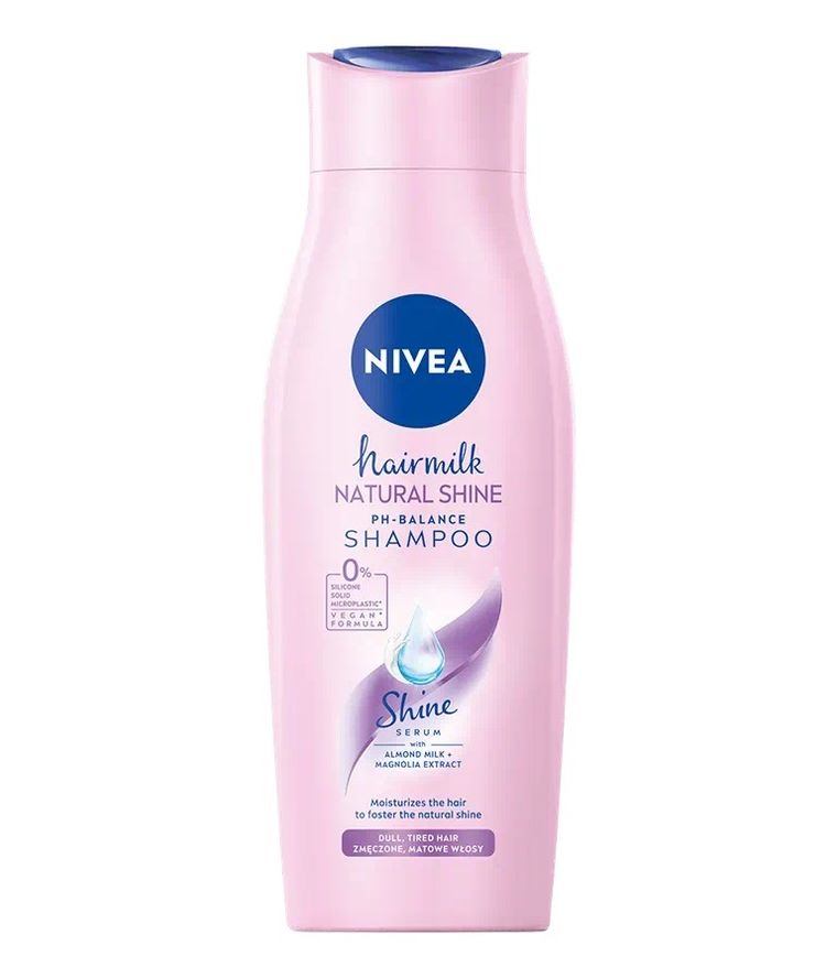Nivea, Hairmilk, szampon, włosy matowe, zmęczone, 400 ml