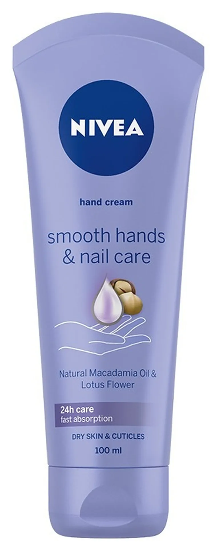 Nivea, Hand Cream, krem do rąk i paznokci wygładzający, Smooth Hands & Nail Care, 100 ml