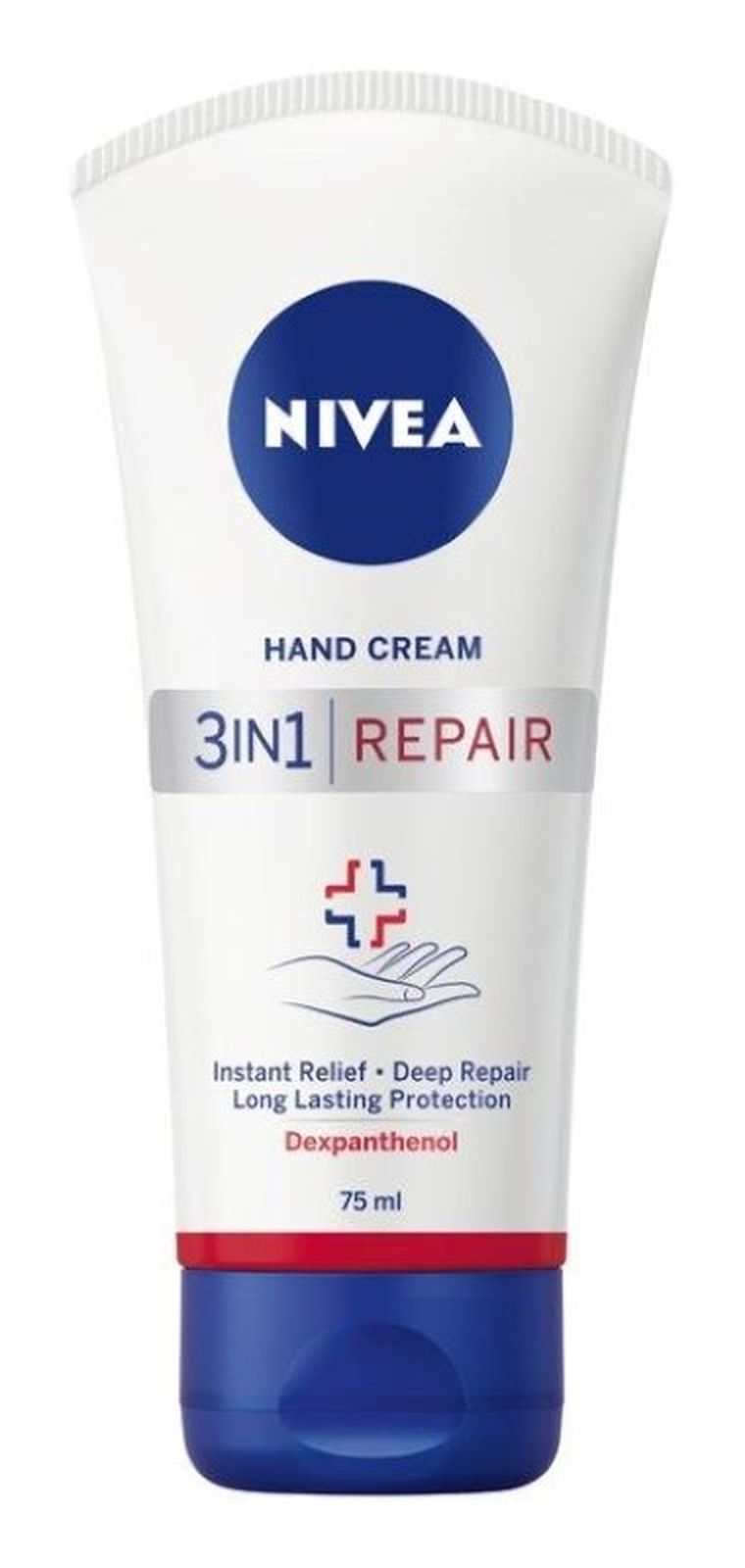 Nivea, Hand Cream, krem do rąk odbudowujący, 3w1, Repair, 75 ml