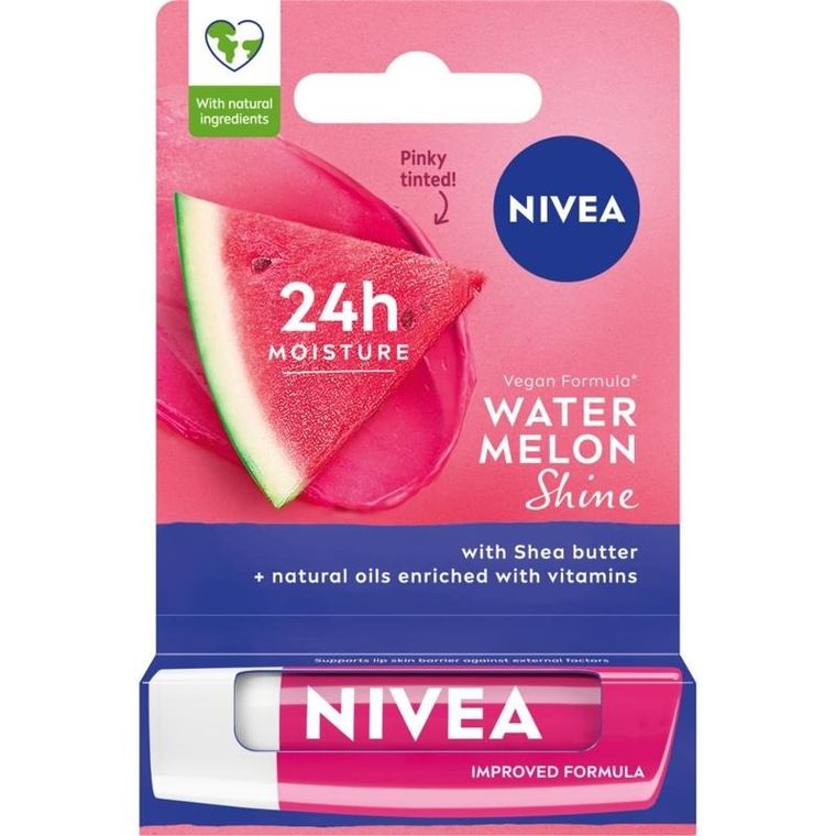 Nivea, Lip Care, omadka ochronna do ust, water melon shine, 48g