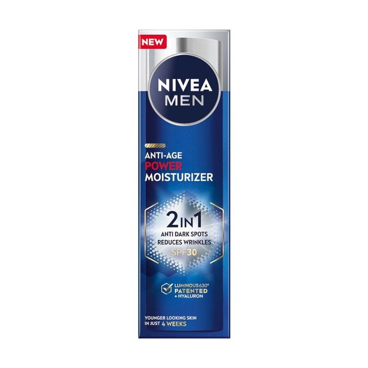 Nivea, Men Anti-Age Power, krem do twarzy SPF30, 50 ml