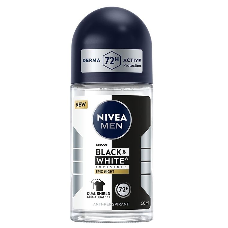 Nivea, Men Black&White Invisible Epic Night, antyperspirant w kulce, 50 ml