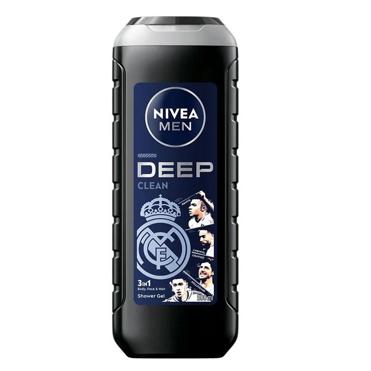 Nivea, Men Deep Clean, żel pod prysznic, 500 ml