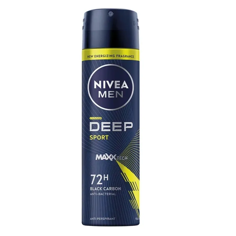 Nivea, Men Deep Sport, antyperspirant, spray, 150 ml