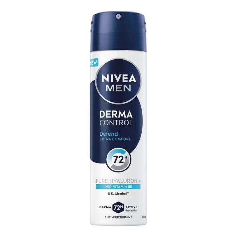 Nivea, Men Derma Control Defend, antyperspirant, spray, 150 ml