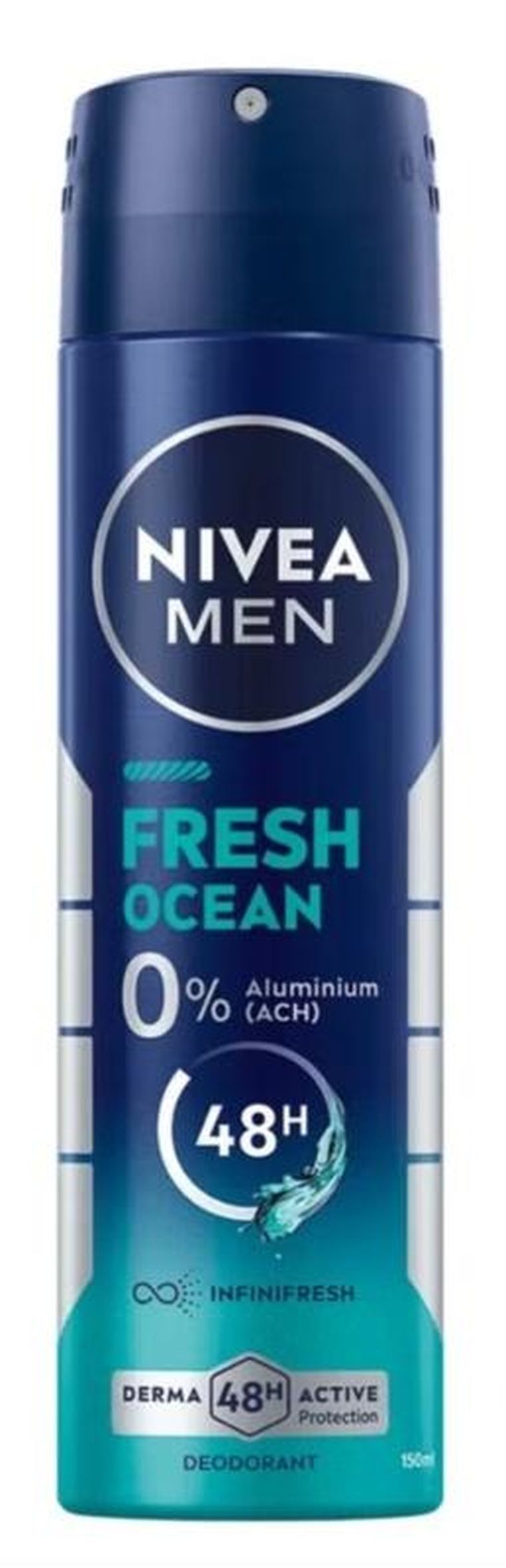 Nivea Men, dezodorant w sprayu dla mężczyzn, fresh ocean, 150 ml