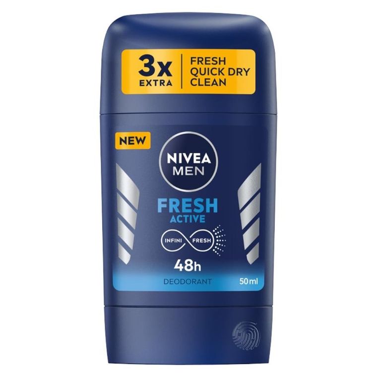 Nivea, Men Fresh Active, dezodorant w sztyfcie, 50 ml