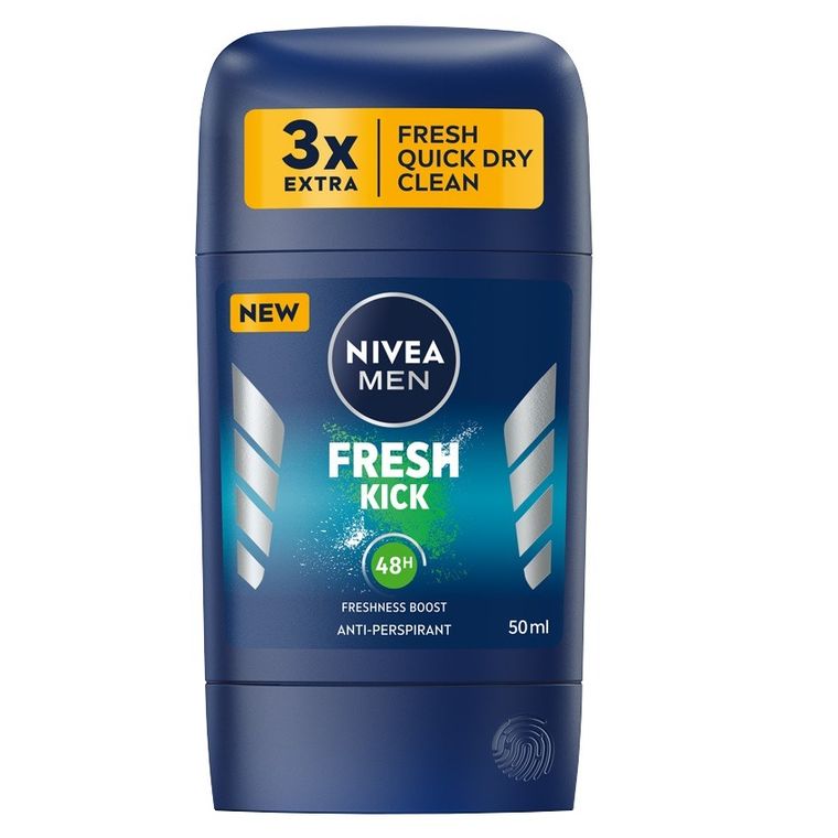 Nivea, Men Fresh Kick, antyperspirant w sztyfcie, 50 ml