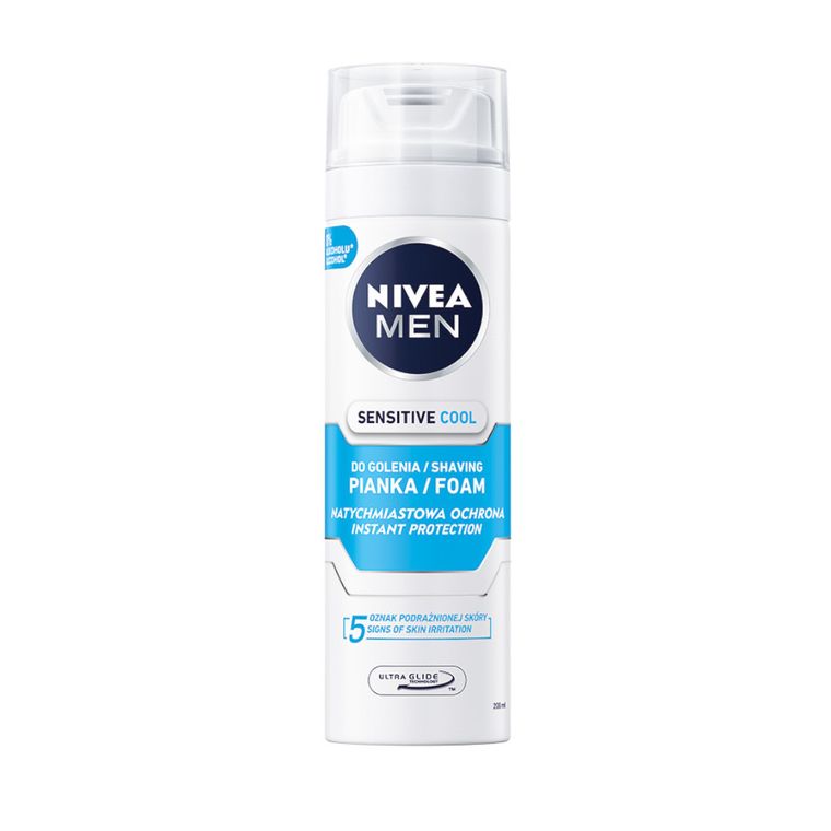 Nivea Men, Sensitive Cool, pianka do golenia, 200 ml