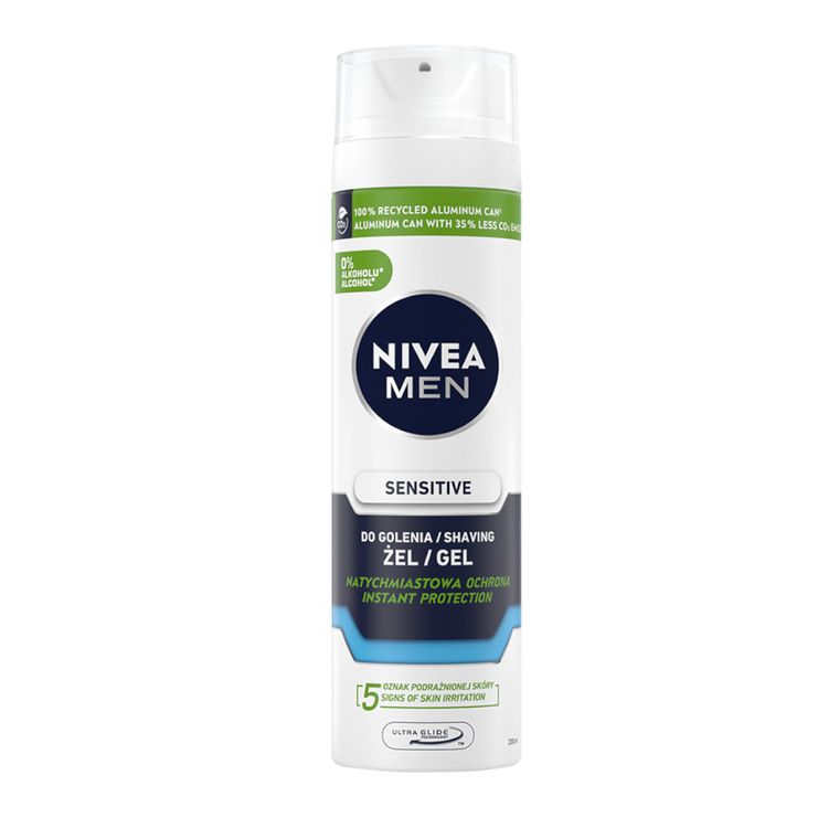 Nivea Men, Sensitive, żel do golenia, 200 ml
